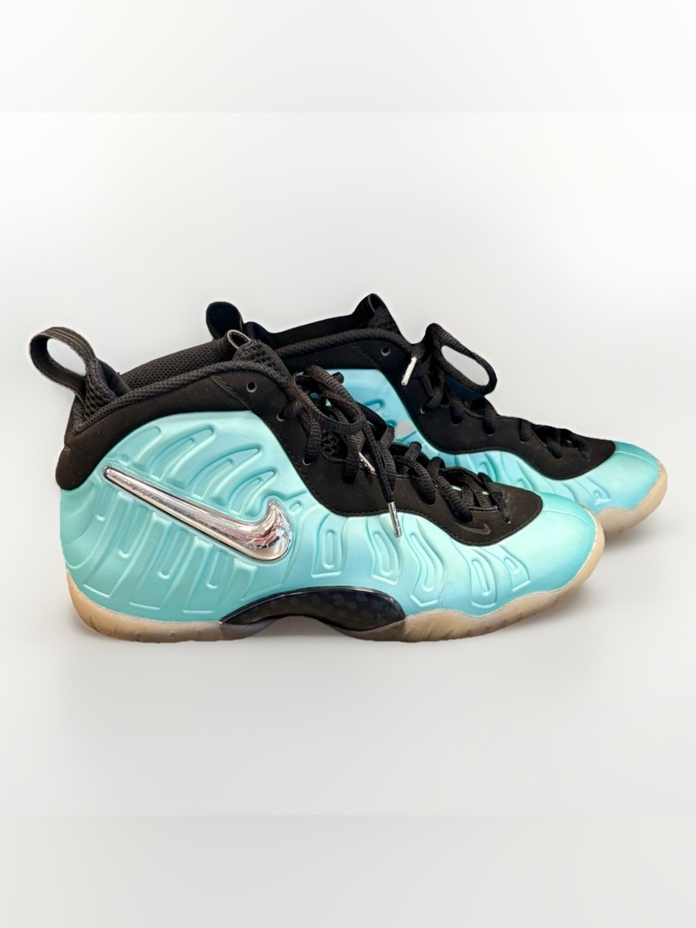 Nike Air Foamposite Pro Island Green- SZ 6.5Y/Woman’s 8 Comfort Foam